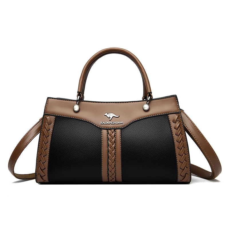 Multi layered women s handbag 2023 trendy high quality soft leather messenger bag women thumb200