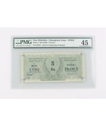 1943 Nuovo Hebrides 5 Franchi CXF-45 Emergenza Issue WWII Scelta Splendi... - $6,043.46 MXN