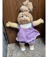 Vintage Jesmar Cabbage Patch Jesmar Doll Wearing Purple Yoke Dress (read) - €169,34 EUR