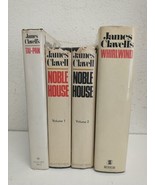 James Clavell&#39;s Asian Saga Lot of Four Tai-Pan Noble House Whirlwind HC/DJ - $1,107.06 MXN