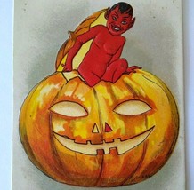 Halloween Postcard Red Devil Artist HB Griggs 2216 Leubrie Elkus 190 HBG... - £56.58 GBP