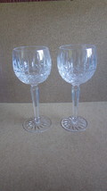 VINTAGE PAIR OF WATERFORD CRYSTAL IRELAND MAEVE HOCK WINE STEMS RETIRED - $1,889.61 MXN