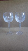 VINTAGE PAIR OF WATERFORD CRYSTAL IRELAND MAEVE HOCK WINE STEMS RETIRED - £78.18 GBP