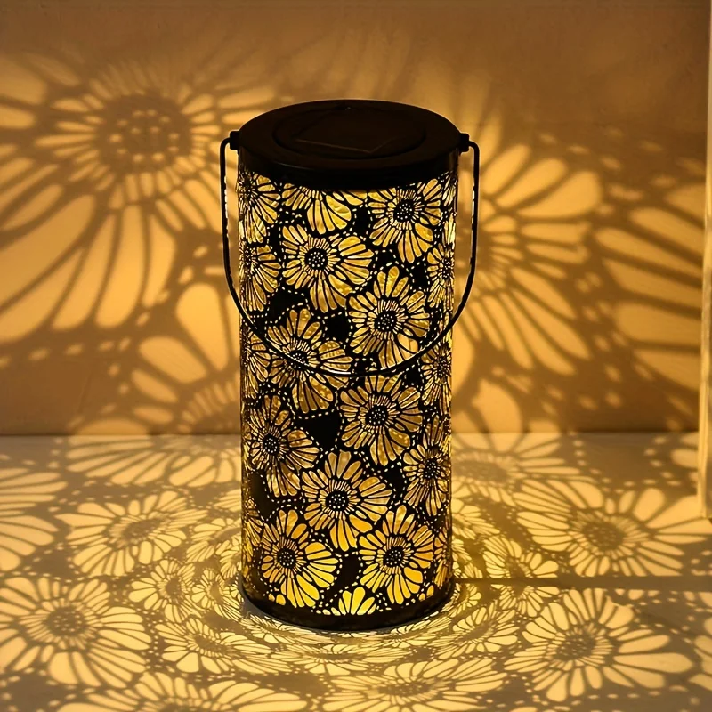Solar Powered lights Chrysanthemum Projection Led Lamp Decoration Outdoor Garden - £153.15 GBP