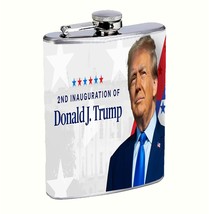 President Trump 2nd Inauguration 8oz Stainless Steel Hip Flask Drinking ... - £12.13 GBP