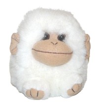 Puffkins Swibco White Tan Monkey Chimp Plush Lovey Stuffed Animal 4 inch RARE - £9.25 GBP