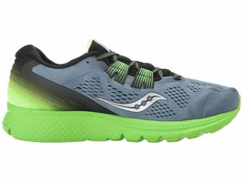 Saucony Zealot ISO3 Men&#39;s Running Shoe Grey/Black/Slime Size 11.5 NEW IN BOX - £101.65 GBP