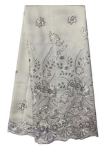 Sequin Lace Craft New African George Fabrics Silk Bridal Lace Fabric Dress 2023 - £68.40 GBP