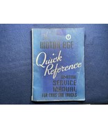 VINTAGE MOTOR AGE WARTIME SERVICE MANUAL QUICK REFERENCE BOOK 1942 CARS ... - $27.12 CAD