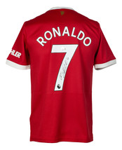 Cristiano Ronaldo Signed Red Adidas Manchester United Soccer Jersey BAS LOA - £697.82 GBP