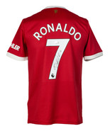 Cristiano Ronaldo Signed Red Adidas Manchester United Soccer Jersey BAS LOA - £686.71 GBP