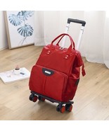Wheeled bag for travel trolley bags Women travel backpack with wheels Ox... - £92.97 GBP