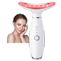 Neck Face Massager, Portable Facial Massager, 3 Modes Face Sculpting, White - $41.95