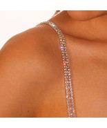 1pc New Trendy Fashion Rhinestone Shoulder Strap For Women Hollow Body J... - £10.96 GBP