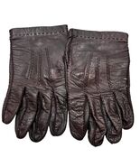 Vintage Aris Leather Gloves Mens Size 8 Nylon Lined Black Made In Philip... - $606.06 MXN
