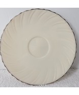 Weatherly Lenox D517 Saucer Butter Plate Cream Color Platinum Trim Swirl... - $11.87