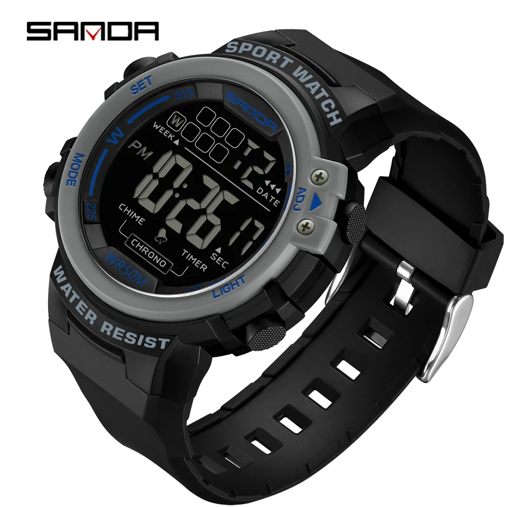 Men&#39;s Watches Outdoor Sport Countdown Military Electronic Watch 50M Wate... - $20.05