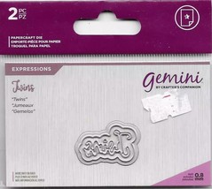 Crafter&#39;s Companion. Gemini. Twins Die Set. Die Cutting Cardmaking Scrap... - $2.66