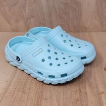 Amoji Garden Clogs Unisex W-9 M-7 Blue Casual Water Shoes Slip On - $20.00