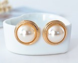 Round plating gold pearl small ear clip 10 years golden jewelry design thumb155 crop
