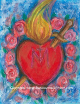 Immaculate Heart of Mary Fine Art Print - £18.11 GBP+