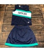Toddler Size 3T Russell Notre Dame Fighting Irish Cheer Uniform Skirt &amp; ... - £22.12 GBP