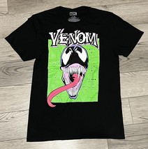 Venom Shirt Men&#39;s Small Black Marvel Comics Graphic Tee Short Sleeve Cre... - £7.78 GBP