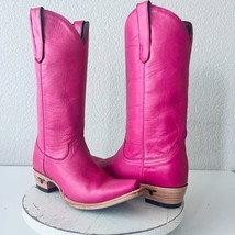 Lane EMMA JANE Womens Cowboy Boots Sz 7.5 Western Pink Leather Cowgirl 1... - $178.20