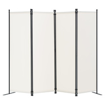 VEVOR Room Divider, 4-Panel Fabric, Folding Privacy Screen, Freestanding... - $48.99