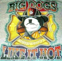 Big Dogs Like It Hot X Large T Shirt Gray Shirt 100% Cotton Santa Barbara Usa - £7.90 GBP