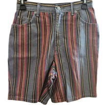 Multicolor Striped Bermuda Shorts Size 6 - £19.46 GBP