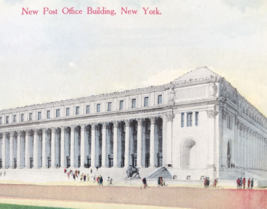 1910s New Post Office Building Postcard New York NY Railway Mail Service - £7.42 GBP