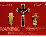 Legend of the Crucifix Fish UNP Chrome Postcard Z4 - £3.07 GBP