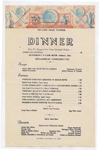 Holland House Tavern Dinner Menu Rockefeller Plaza 1941 New York City - £44.99 GBP