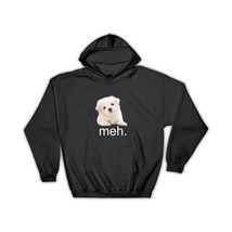 Shih Tzu Meh White Cute : Gift Hoodie Dog Funny Sarcastic Cute Pet - £28.76 GBP