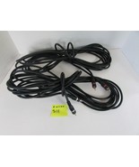 2 Stereo Audio Cables Black Male to Male 24 Feet each  S11 - $17.54 CAD