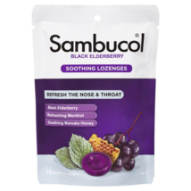 Sambucol Soothing Nose &amp; Throat Menthol &amp; Honey 16 Lozenges - £59.14 GBP