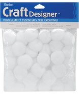 Acrylic Pom Pom White 1 Inch - $15.62