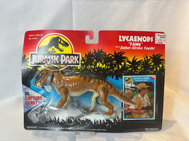 1993 Kenner Jurassic Park LYCAENOPS &quot;FANG&quot; Action Figure in Sealed Blist... - $59.35