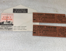 Bread 2 Unused 1972 Concert Tickets &amp; Original Will Call Envelope Krnt Theater B - £10.38 GBP