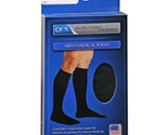 QCS Men&#39;s Medical Socks 20-30mmHg Closed Toe (Black) Medium - $19.40