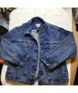 Cabela&#39;s Blue Denim Jean Jacket Unlined Vintage 2XL/Reg - $42.08