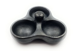 Clay Dipping Sauce Cup Salsera 5.7&quot; Diameter Aprox Black Clay Made in Co... - $132.30