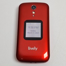 Alcatel Lively Jitterbug Flip 2 4058P Red Flip Phone - £23.09 GBP