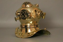 U.S Navy Mini Divers Diving Helmet Brass Finish Diving Divers Helmet New - £52.33 GBP
