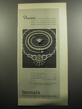 1952 Tiffany &amp; Co. Necklaces and Ring Ad - Dramatic expression - $18.49