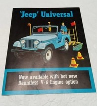 1965 Jeep CJ Universal Vintage  Car Sales Brochure - CJ-5 CJ-6 DJ-5 DJ-6 Fc2 - £14.85 GBP