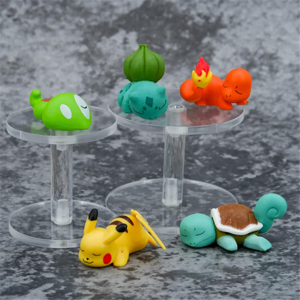 5Pcs/set Pokemon Pikachu Squirtle Bulbasaur Charmander Toys Sleep Starry Dream - £14.85 GBP