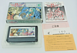 Dragon Quest IV 4 Nintendo Famicom FC NES COMPLETE Box &amp; Manual from Japan Enix - £25.50 GBP