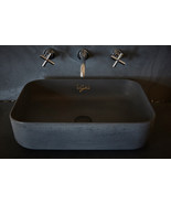 Black Bathroom Sink | Concrete Sink | Round Sink | Bathroom Vessel Sink ... - £395.58 GBP+